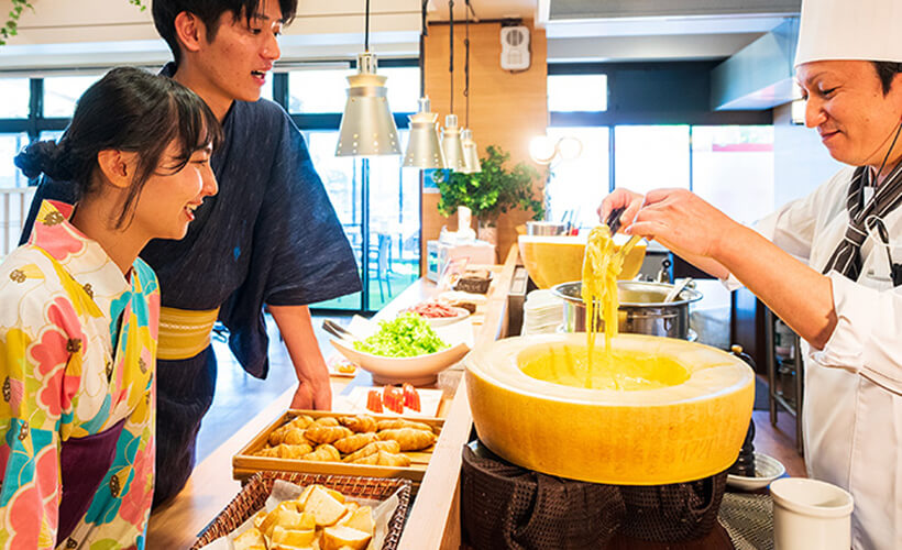 朝食バイキング