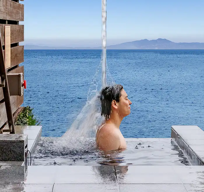 「立ち水」風呂