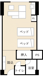 シモンズ洋室間取り