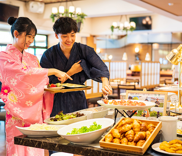 朝食バイキング