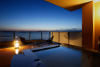 Guest room with private outdoor hot spring bath