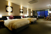 Guest room with private outdoor hot spring bath