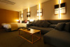 Guest room with private outdoor hot spring bath